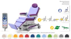 ELECTRICAL BLOOD DONOR/THERAPY ARMCHAIR WITH ADJUSTABLE HEIGHT - ELECTRICAL FOOT PLATFORM
