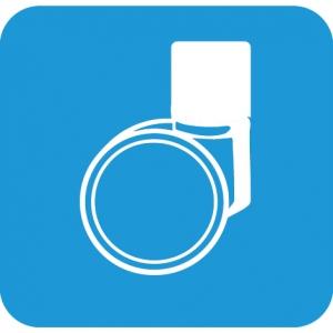 4 Ruote Ø150 monoruota con sist. antistatico freno tot. una direzionale - Per letti FLEXO