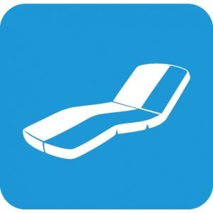 Materasso antidecubito schiumato acqua bimodulare rivestimento poliuretano spalmato latex free h. 10